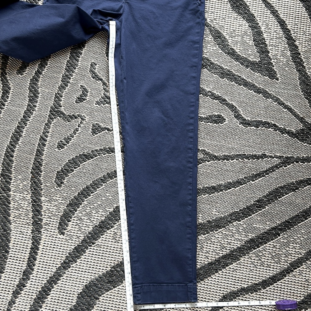 NYDJ Blue Cotton Trouser Style Pants - Picture 12 of 13